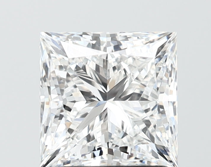 2.08 Carat Princess Shaped, Ideal Cut, E Color, VS1 Clarity, IGI Certified Lab Grown Diamond