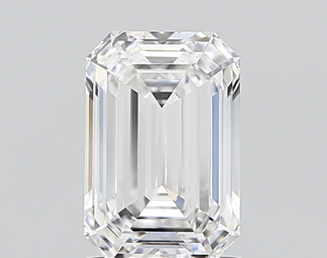 1.53 Carat Emerald Shaped, Ideal Cut, D Color, VVS2 Clarity, IGI Certified Lab Grown Diamond