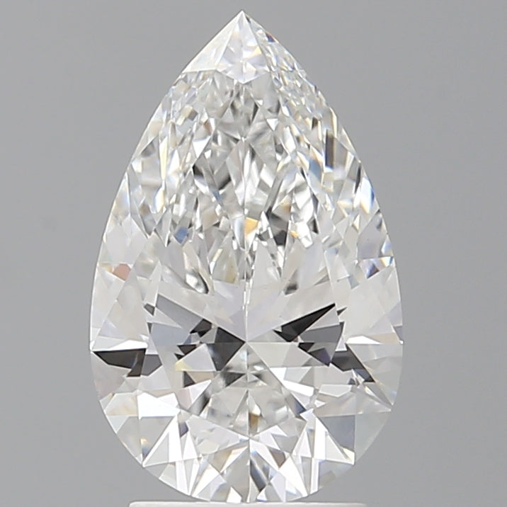 2.60 Carat Pear Shaped, Ideal Cut, E Color, VVS2 Clarity, IGI Certified Lab Grown Diamond