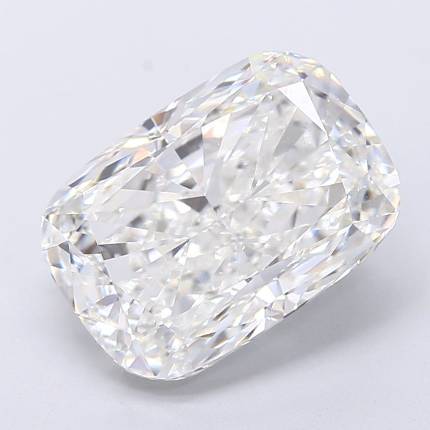 6.03 Carat Cushion Shaped, Very Good Cut, F Color, VVS2 Clarity, IGI Certified Lab Grown Diamond