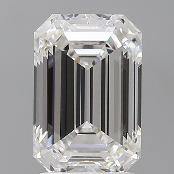 2.60 Carat Emerald Shaped, Ideal Cut, E Color, VVS2 Clarity, IGI Certified Lab Grown Diamond