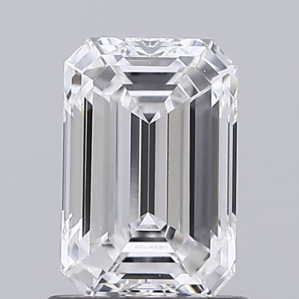 1.07 Carat Emerald Shaped, Ideal Cut, D Color, VVS1 Clarity, IGI Certified Lab Grown Diamond