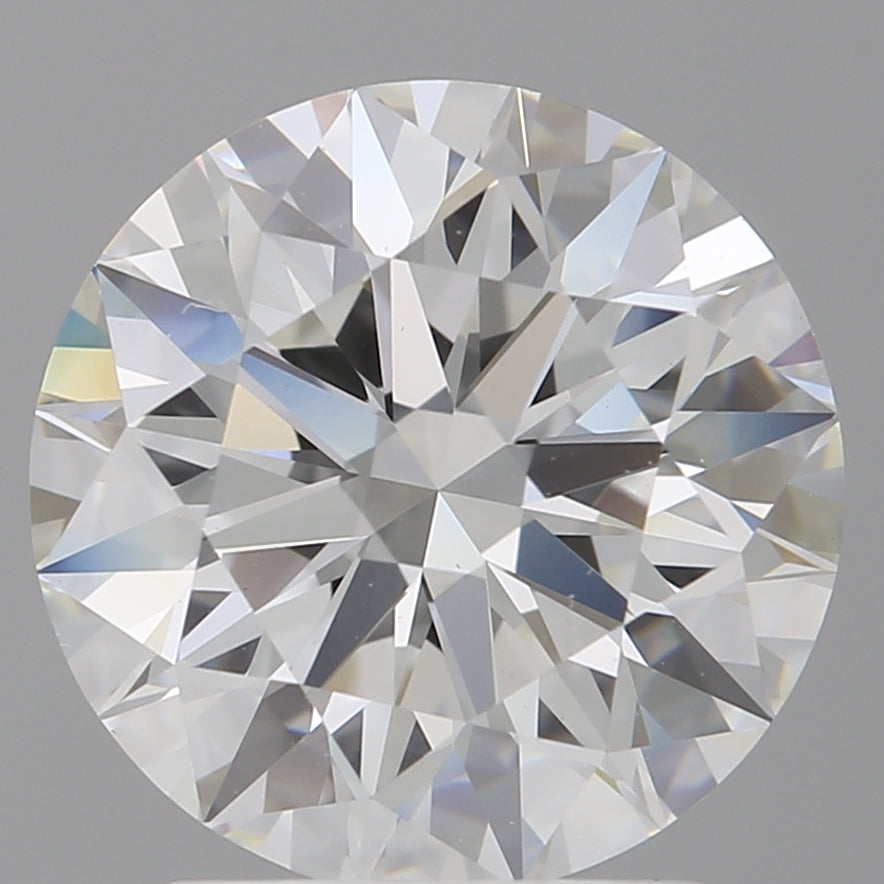 2.58 Carat Round Shaped, Ideal Cut, F Color, VS1 Clarity, IGI Certified Lab Grown Diamond