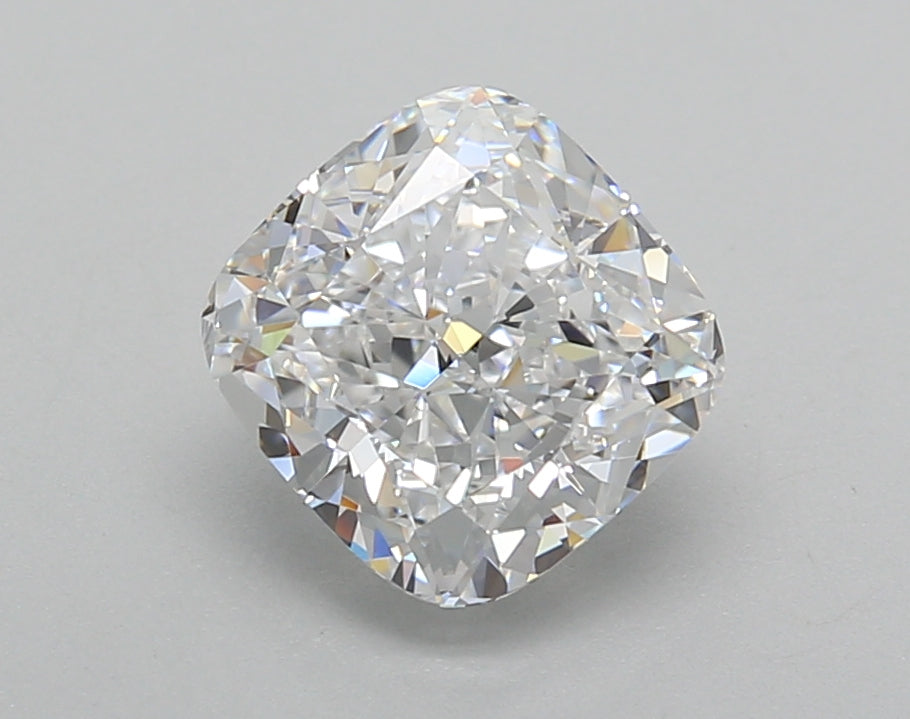 2.02 Carat Cushion Shaped, Excellent Cut, D Color, VVS2 Clarity, IGI Certified Lab Grown Diamond