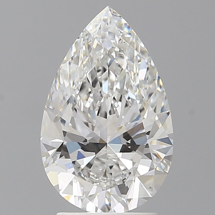 2.60 Carat Pear Shaped, Ideal Cut, E Color, VVS2 Clarity, IGI Certified Lab Grown Diamond