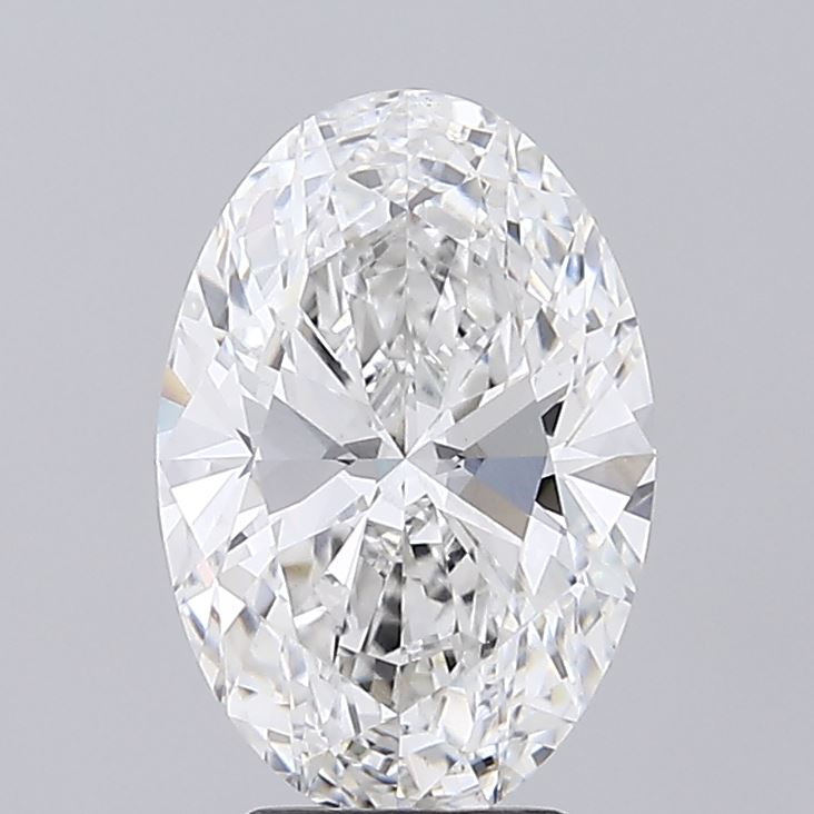 4.01 Carat Oval Shaped, Ideal Cut, F Color, VVS2 Clarity, IGI Certified Lab Grown Diamond