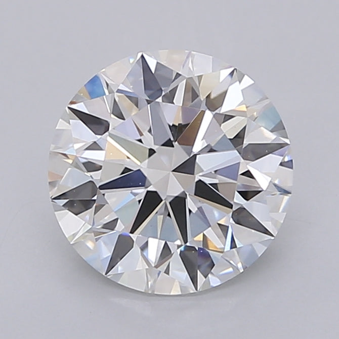 2.25 Carat Round Shaped, Ideal Cut, E Color, VVS2 Clarity, IGI Certified Lab Grown Diamond