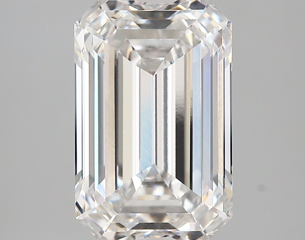 5.01 Carat Emerald Shaped, Very Good Cut, E Color, VVS2 Clarity, IGI Certified Lab Grown Diamond
