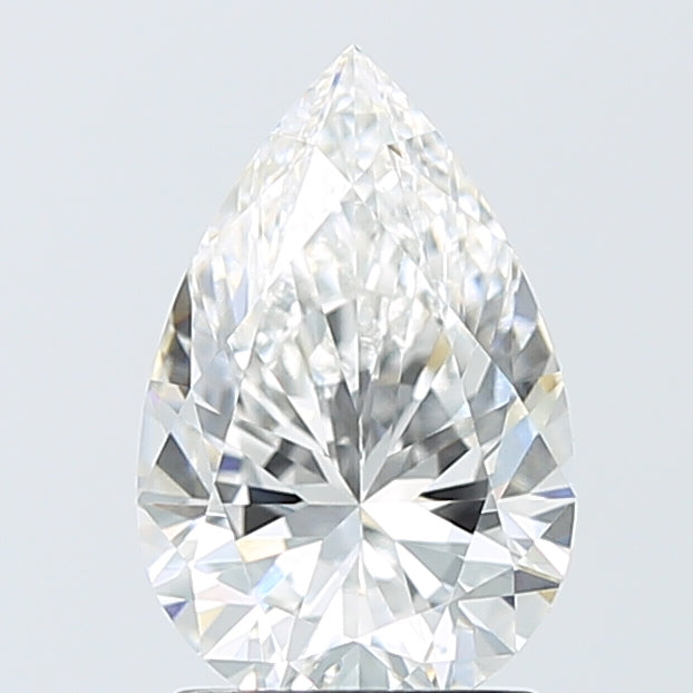 2.01 Carat Pear Shaped, Excellent Cut, E Color, VVS2 Clarity, IGI Certified Lab Grown Diamond