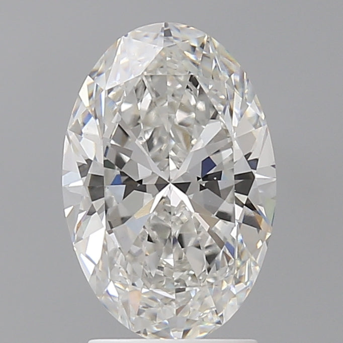 2.60 Carat Oval Shaped, Ideal Cut, F Color, VVS2 Clarity, IGI Certified Lab Grown Diamond