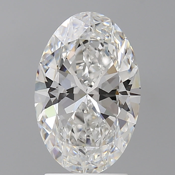 2.54 Carat Oval Shaped, Ideal Cut, E Color, VVS2 Clarity, IGI Certified Lab Grown Diamond