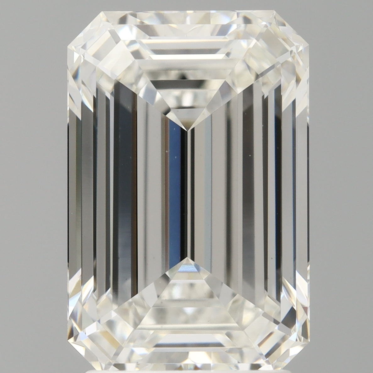 3.10 Carat Emerald Shaped, Ideal Cut, F Color, VVS2 Clarity, IGI Certified Lab Grown Diamond