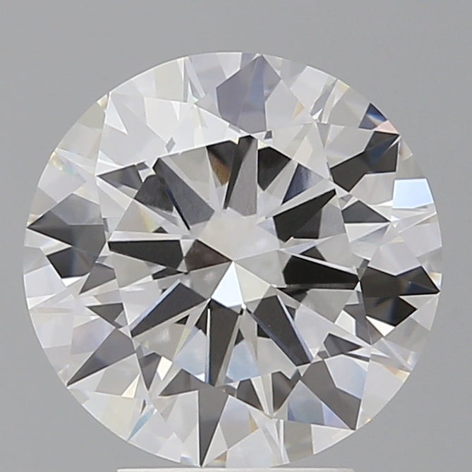 4.09 Carat Round Shaped, Excellent Cut, E Color, VVS2 Clarity, IGI Certified Lab Grown Diamond