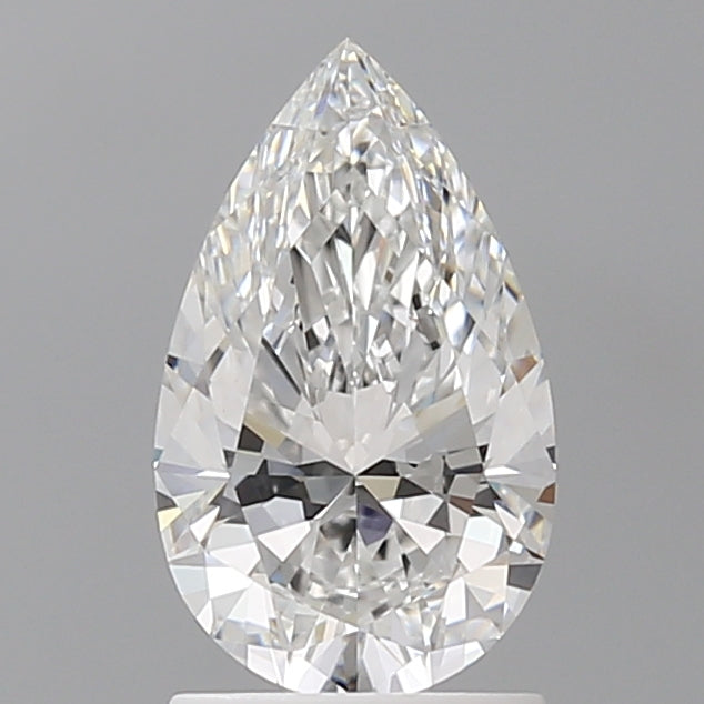 1.54 Carat Pear Shaped, Ideal Cut, F Color, VVS1 Clarity, IGI Certified Lab Grown Diamond