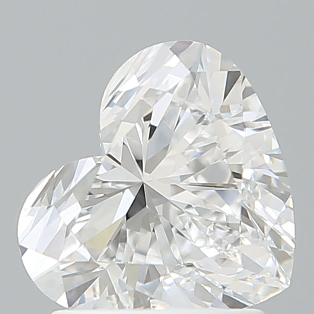 1.59 Carat Heart Shaped, Ideal Cut, D Color, VVS2 Clarity, IGI Certified Lab Grown Diamond