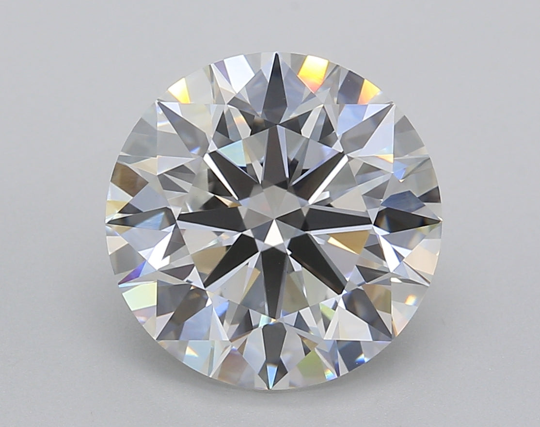 5.02 Carat Round Shaped, Ideal Cut, E Color, VVS2 Clarity, IGI Certified Lab Grown Diamond