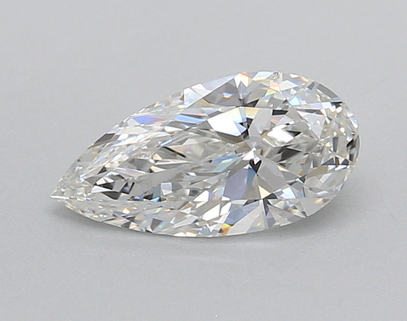 1.02 Carat Pear Shaped, Ideal Cut, F Color, VVS2 Clarity, IGI Certified Lab Grown Diamond