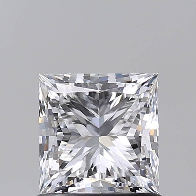 1.00 Carat Princess Shaped, Ideal Cut, D Color, VS1 Clarity, IGI Certified Lab Grown Diamond