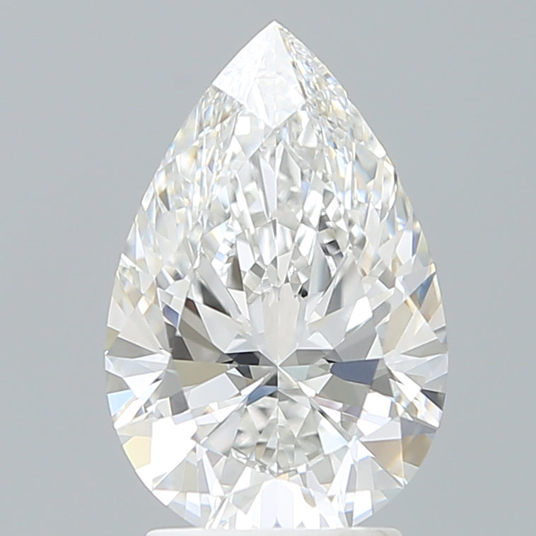 2.72 Carat Pear Shaped, Ideal Cut, E Color, VVS1 Clarity, IGI Certified Lab Grown Diamond