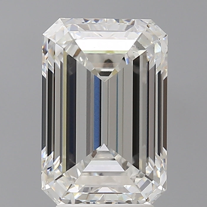 4.09 Carat Emerald Shaped, Ideal Cut, F Color, VS1 Clarity, IGI Certified Lab Grown Diamond