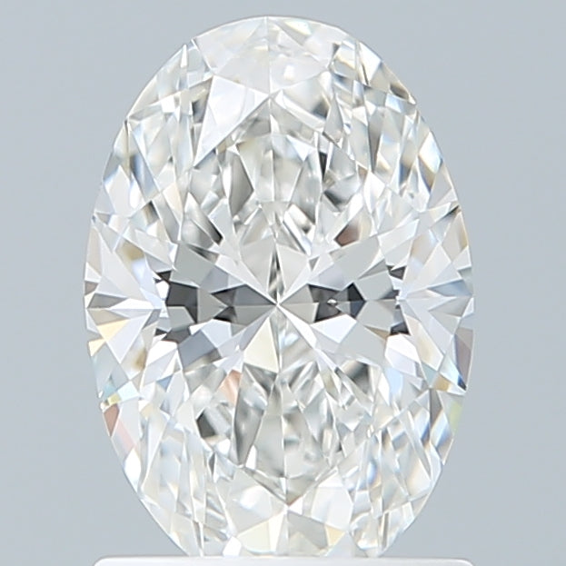 1.26 Carat Oval Shaped, Ideal Cut, F Color, VVS2 Clarity, IGI Certified Lab Grown Diamond