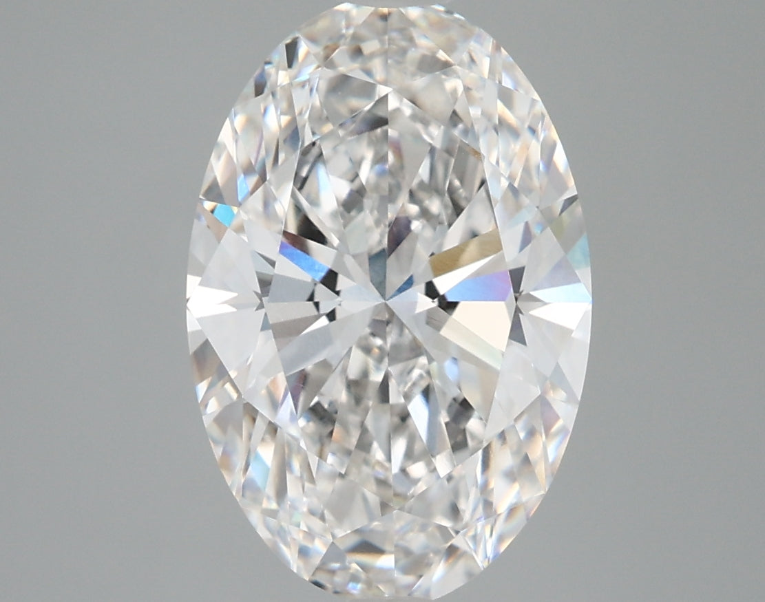 4.08 Carat Oval Shaped, Very Good Cut, F Color, VVS1 Clarity, IGI Certified Lab Grown Diamond