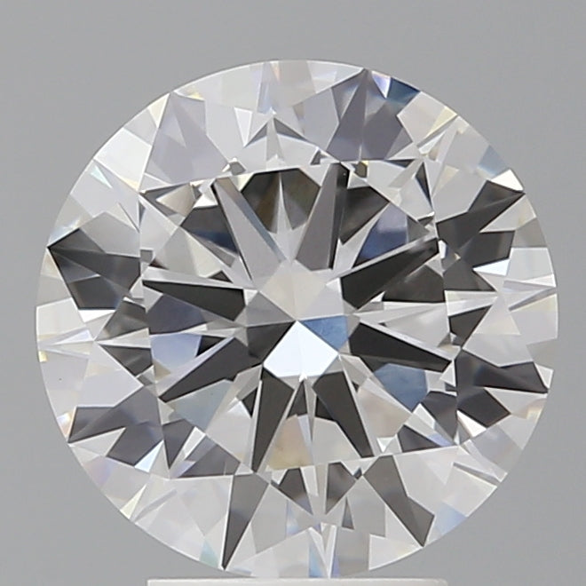4.04 Carat Round Shaped, Excellent Cut, F Color, VVS2 Clarity, IGI Certified Lab Grown Diamond