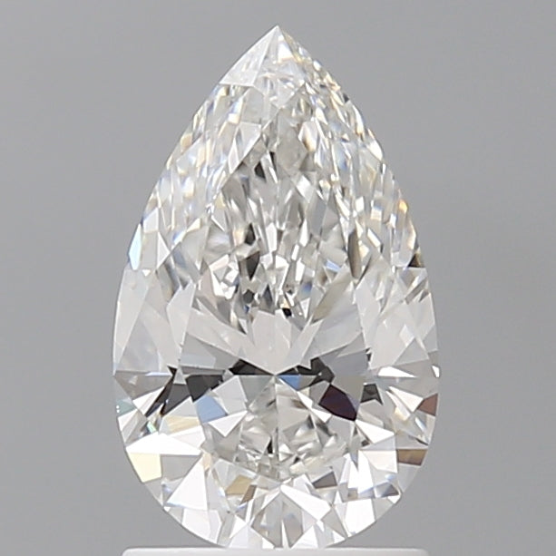 1.54 Carat Pear Shaped, Ideal Cut, F Color, VVS2 Clarity, IGI Certified Lab Grown Diamond