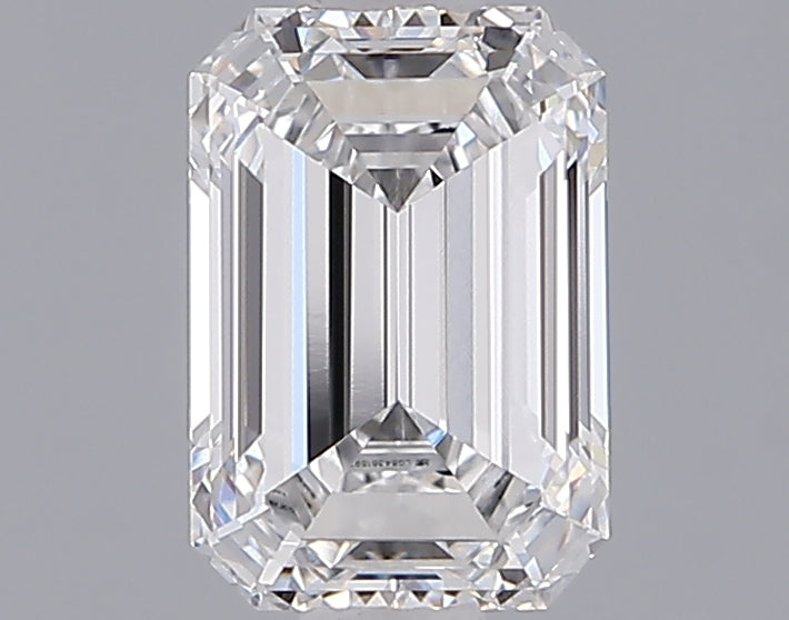 1.54 Carat Emerald Shaped, Ideal Cut, D Color, VVS2 Clarity, IGI Certified Lab Grown Diamond