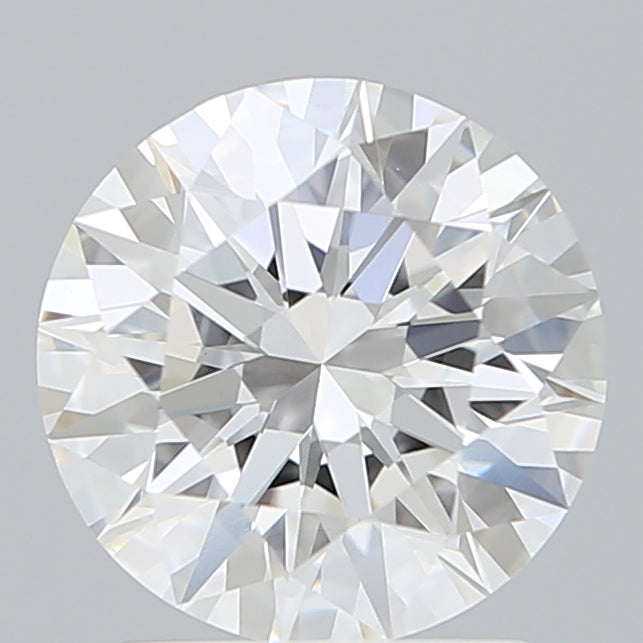 2.07 Carat Round Shaped, Excellent Cut, D Color, VVS2 Clarity, IGI Certified Lab Grown Diamond
