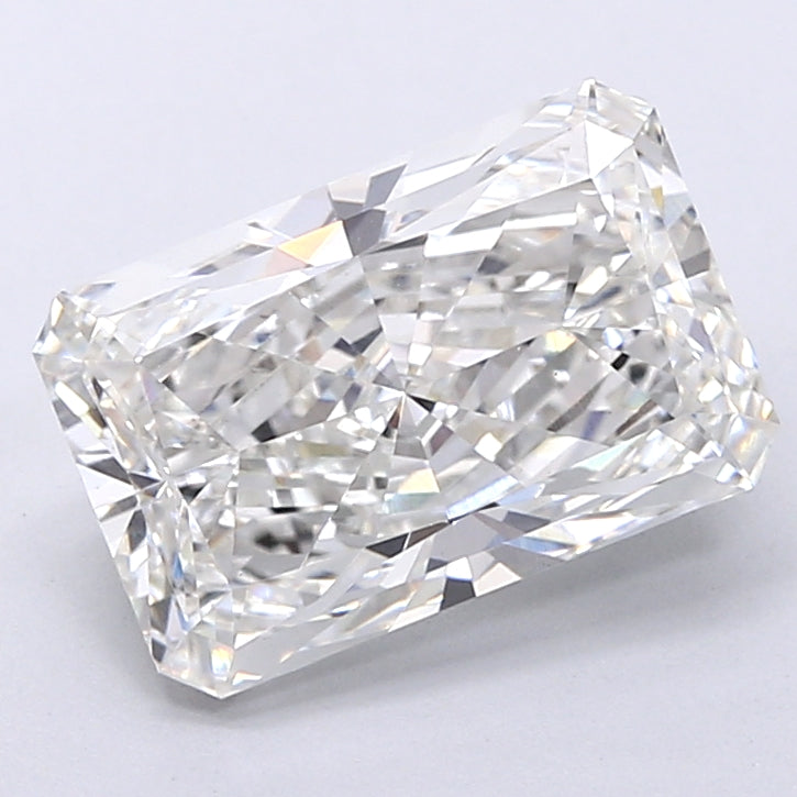 4.06 Carat Radiant Shaped, Very Good Cut, F Color, VVS2 Clarity, IGI Certified Lab Grown Diamond
