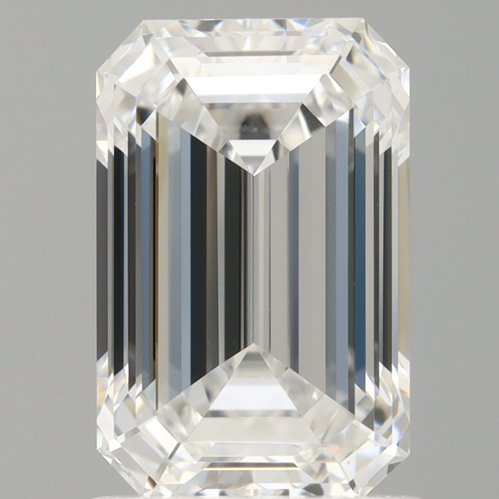 1.60 Carat Emerald Shaped, Ideal Cut, E Color, VVS1 Clarity, IGI Certified Lab Grown Diamond