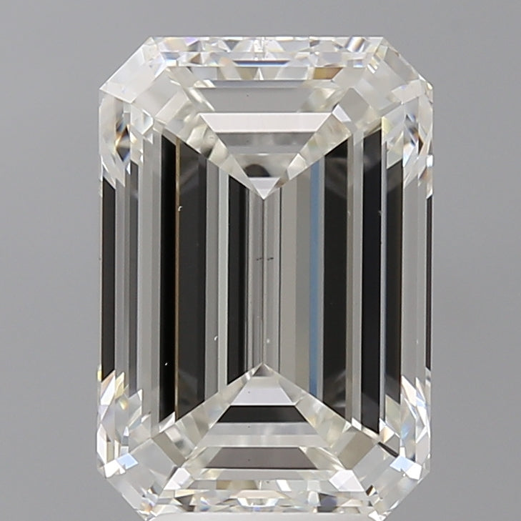 5.45 Carat Emerald Shaped, Ideal Cut, G Color, VS1 Clarity, IGI Certified Lab Grown Diamond