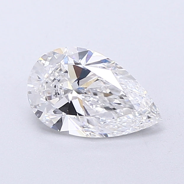 0.93 Carat Pear Shaped, Very Good Cut, D Color, VVS2 Clarity, IGI Certified Lab Grown Diamond