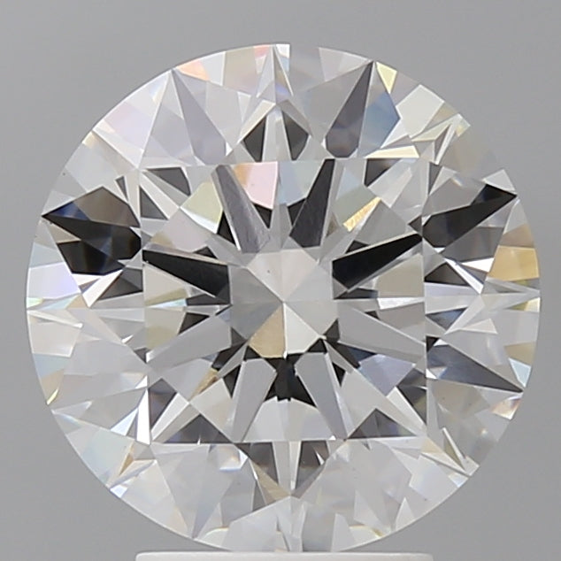4.10 Carat Round Shaped, Ideal Cut, E Color, VVS2 Clarity, IGI Certified Lab Grown Diamond