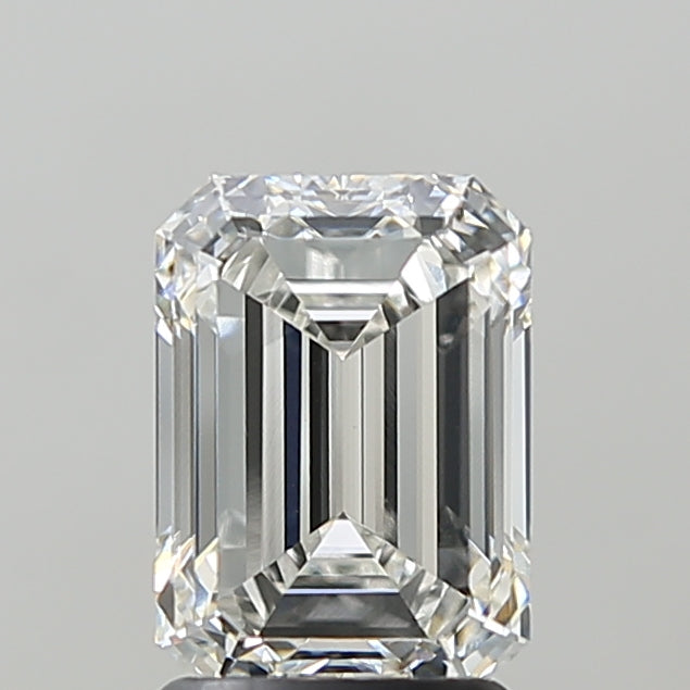 2.10 Carat Emerald Shaped, Ideal Cut, F Color, VVS2 Clarity, IGI Certified Lab Grown Diamond