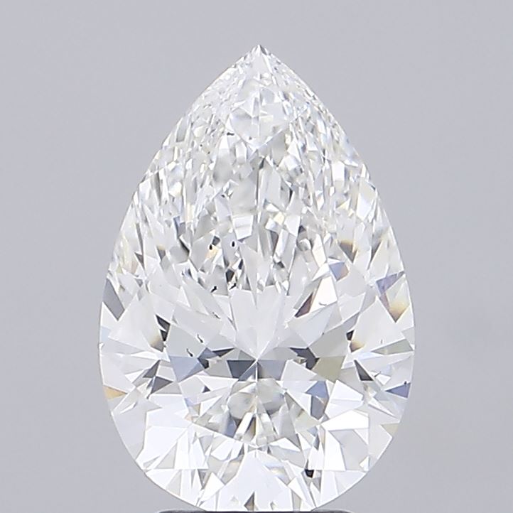 3.05 Carat Pear Shaped, Ideal Cut, E Color, VS2 Clarity, IGI Certified Lab Grown Diamond