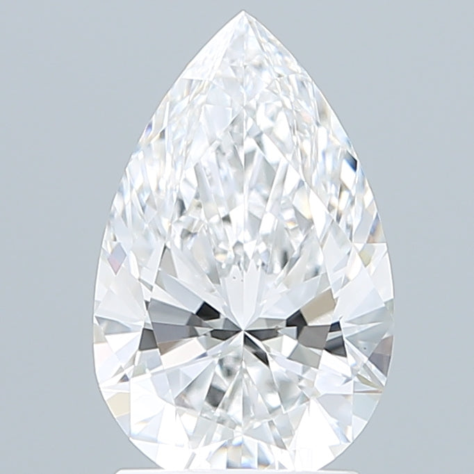 2.02 Carat Pear Shaped, Ideal Cut, D Color, VS1 Clarity, IGI Certified Lab Grown Diamond