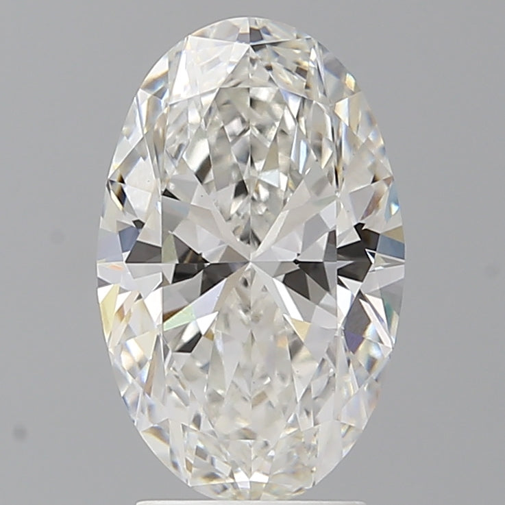 3.10 Carat Oval Shaped, Ideal Cut, F Color, VVS2 Clarity, IGI Certified Lab Grown Diamond