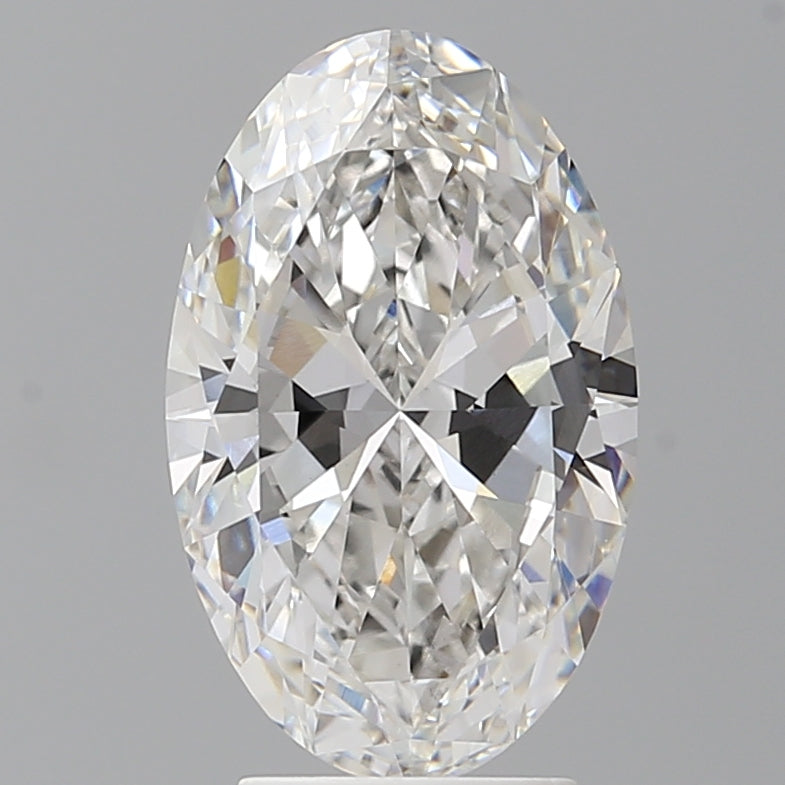 3.51 Carat Oval Shaped, Ideal Cut, G Color, VVS2 Clarity, IGI Certified Lab Grown Diamond