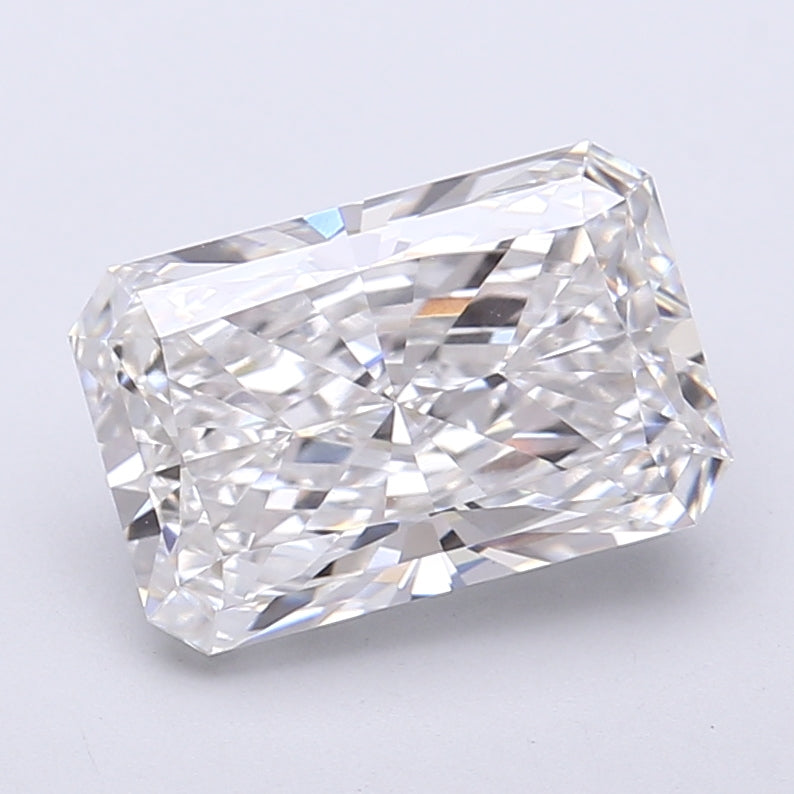 3.05 Carat Radiant Shaped, Very Good Cut, E Color, VS1 Clarity, IGI Certified Lab Grown Diamond