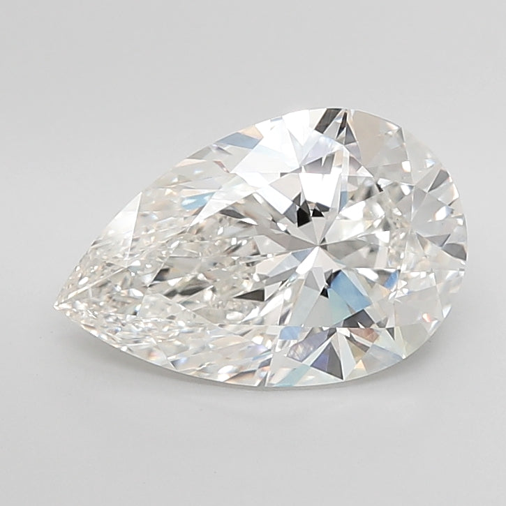 5.04 Carat Pear Shaped, Ideal Cut, G Color, VS1 Clarity, IGI Certified Lab Grown Diamond