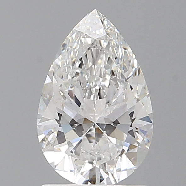 1.50 Carat Pear Shaped, Ideal Cut, E Color, VS1 Clarity, IGI Certified Lab Grown Diamond