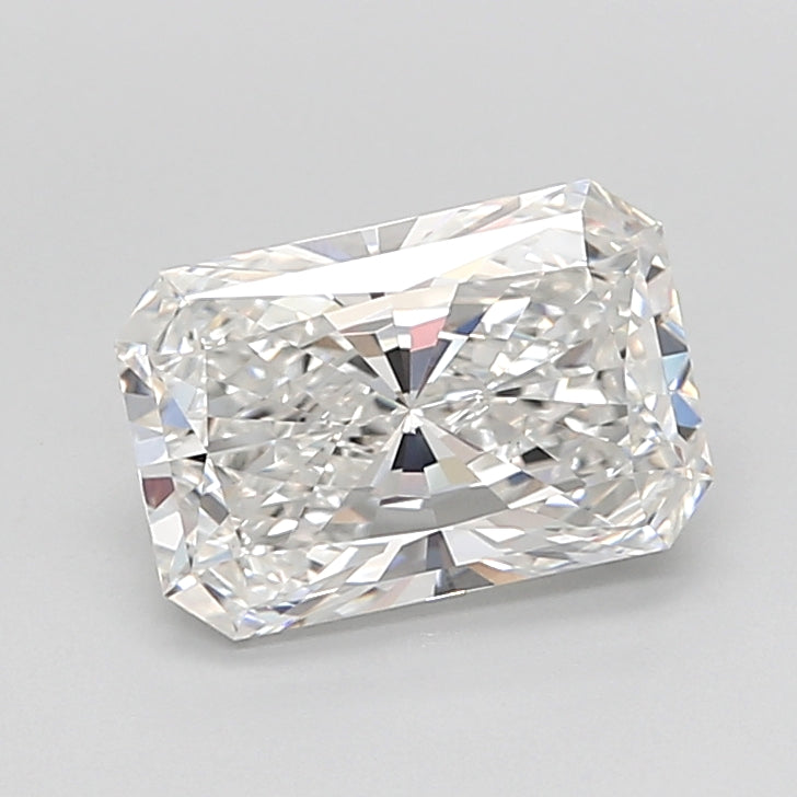 2.55 Carat Radiant Shaped, Ideal Cut, F Color, VVS2 Clarity, IGI Certified Lab Grown Diamond