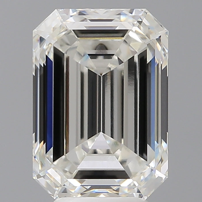 5.53 Carat Emerald Shaped, Excellent Cut, F Color, VVS2 Clarity, IGI Certified Lab Grown Diamond