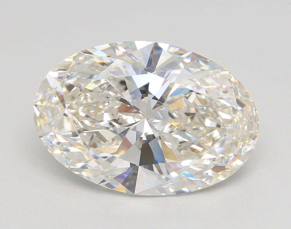 12.25 Carat Oval Shaped, Ideal Cut, H Color, VS1 Clarity, IGI Certified Lab Grown Diamond