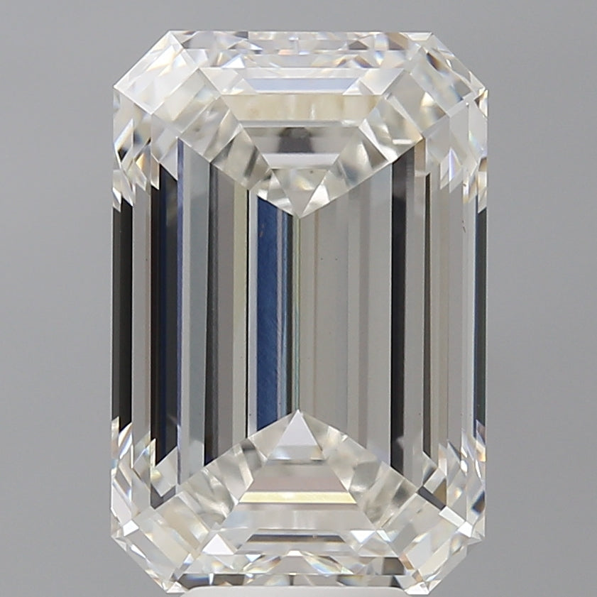8.09 Carat Emerald Shaped, Ideal Cut, G Color, VVS2 Clarity, IGI Certified Lab Grown Diamond