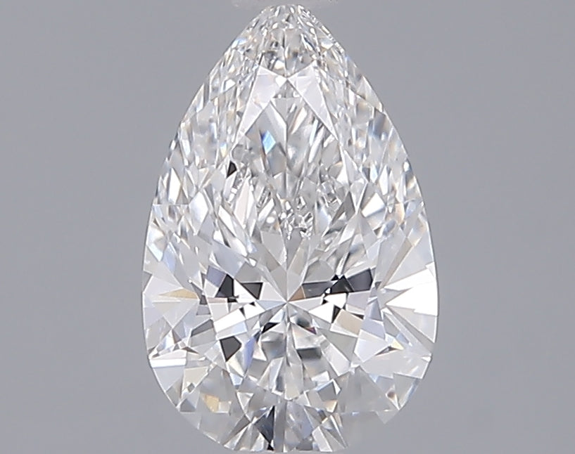 1.25 Carat Pear Shaped, Ideal Cut, D Color, VVS2 Clarity, IGI Certified Lab Grown Diamond