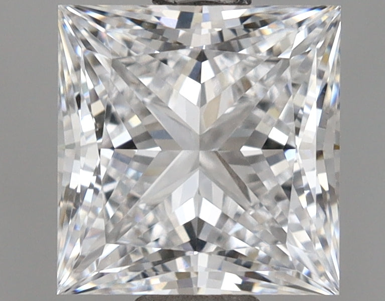 1.55 Carat Princess Shaped, Ideal Cut, D Color, VVS1 Clarity, IGI Certified Lab Grown Diamond