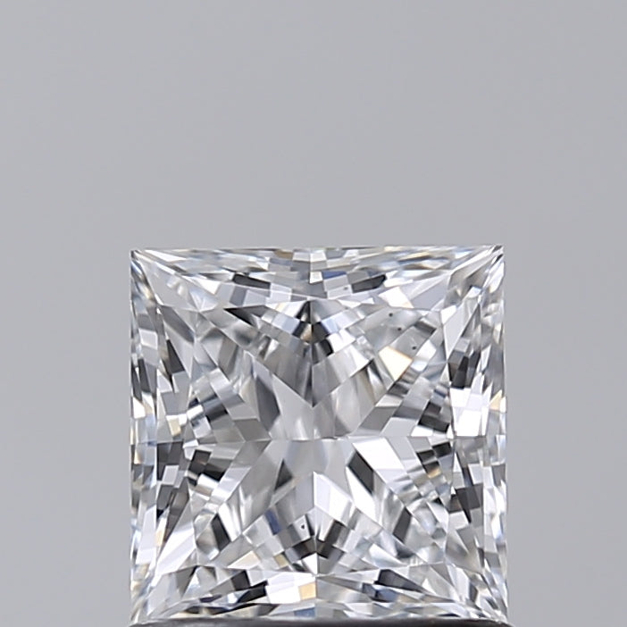 1.03 Carat Princess Shaped, Excellent Cut, D Color, VS1 Clarity, IGI Certified Lab Grown Diamond